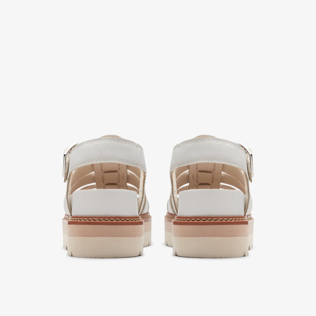 Clarks Orianna Twist Off White Leather White | 6581BDLWG