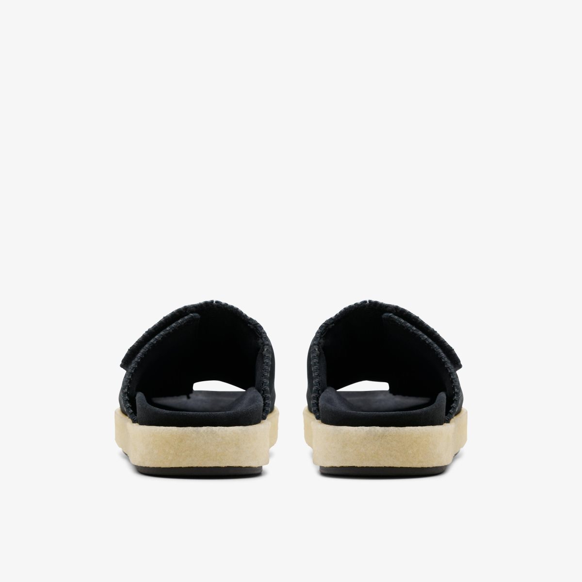 Clarks Overleigh Slide Black Suede Black | 8530MZFWS