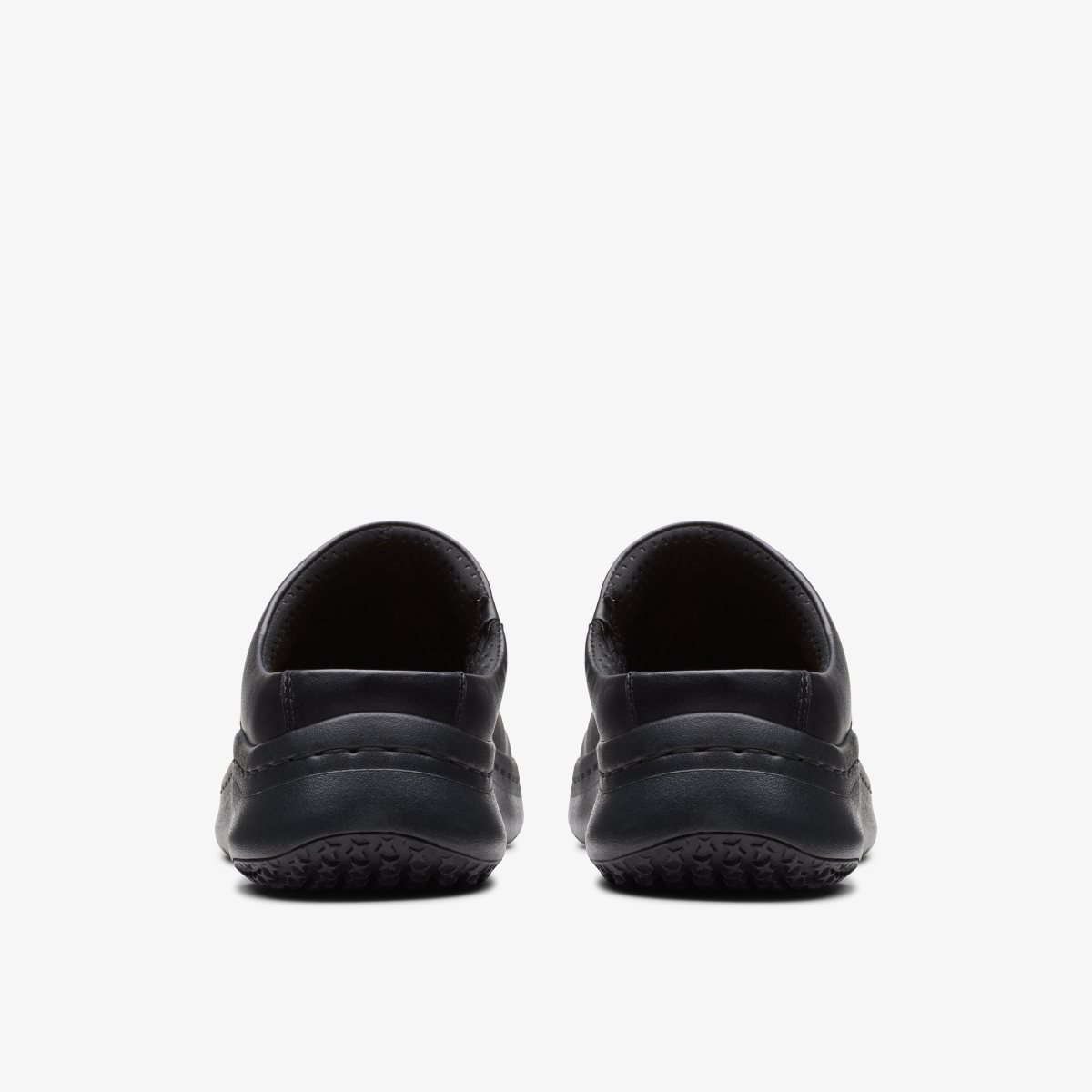 Clarks Pro Clog Black Leather Black | 8729KZUVS