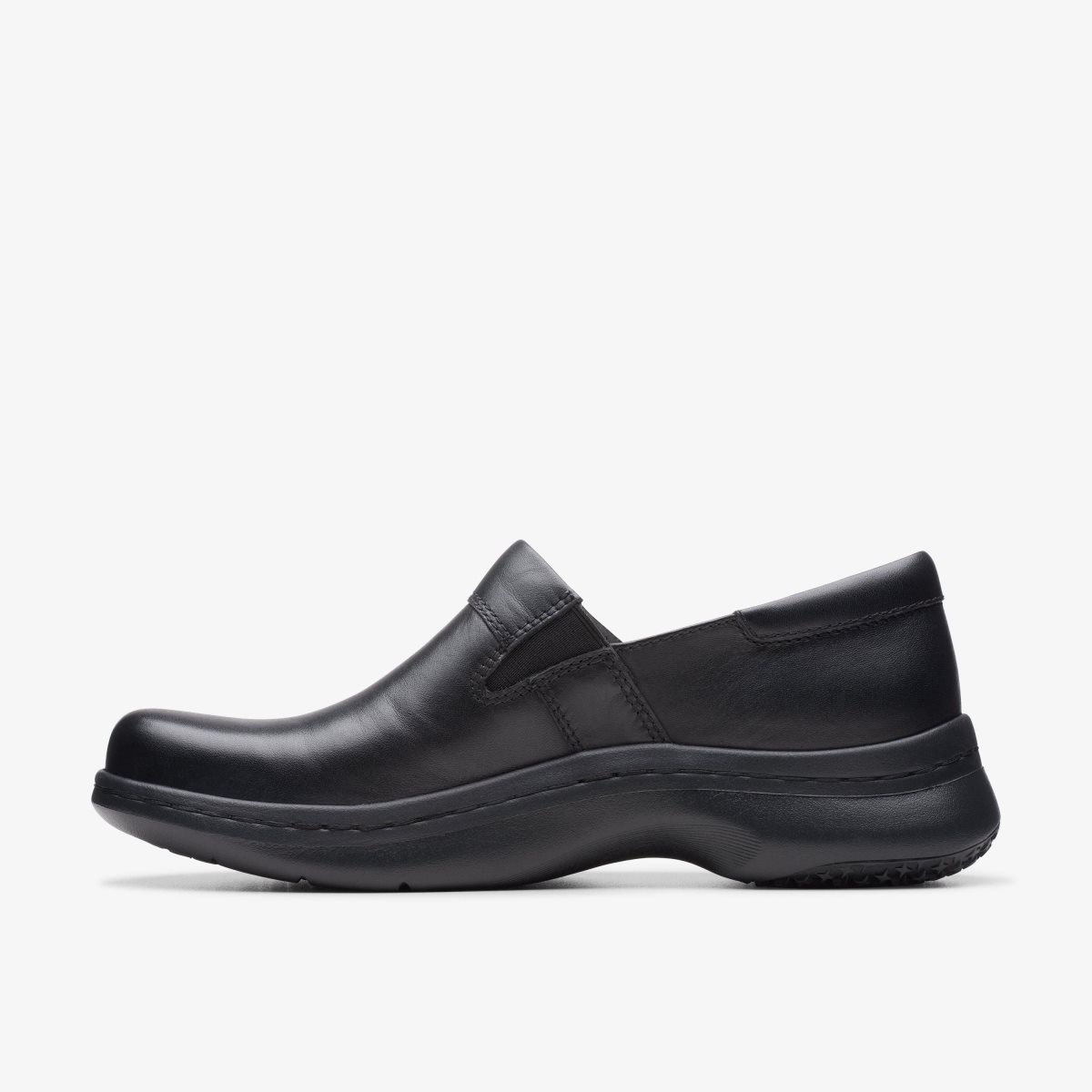 Clarks Pro Gem Black Leather Black | 1290LYJCX