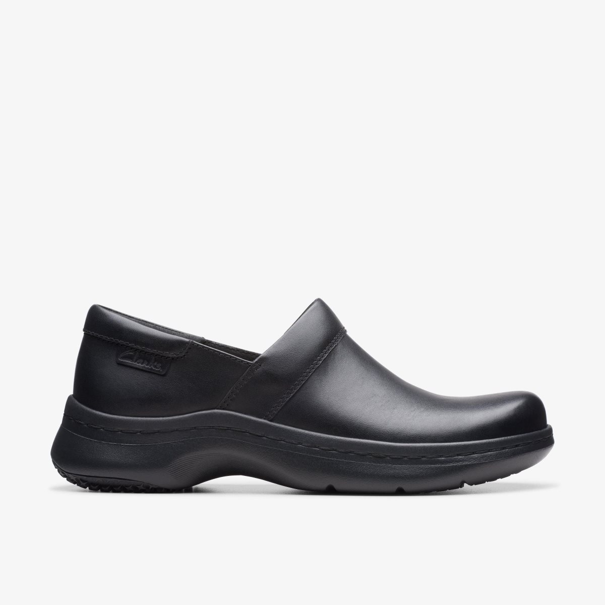 Clarks Pro Gem Black Leather Black | 1290LYJCX