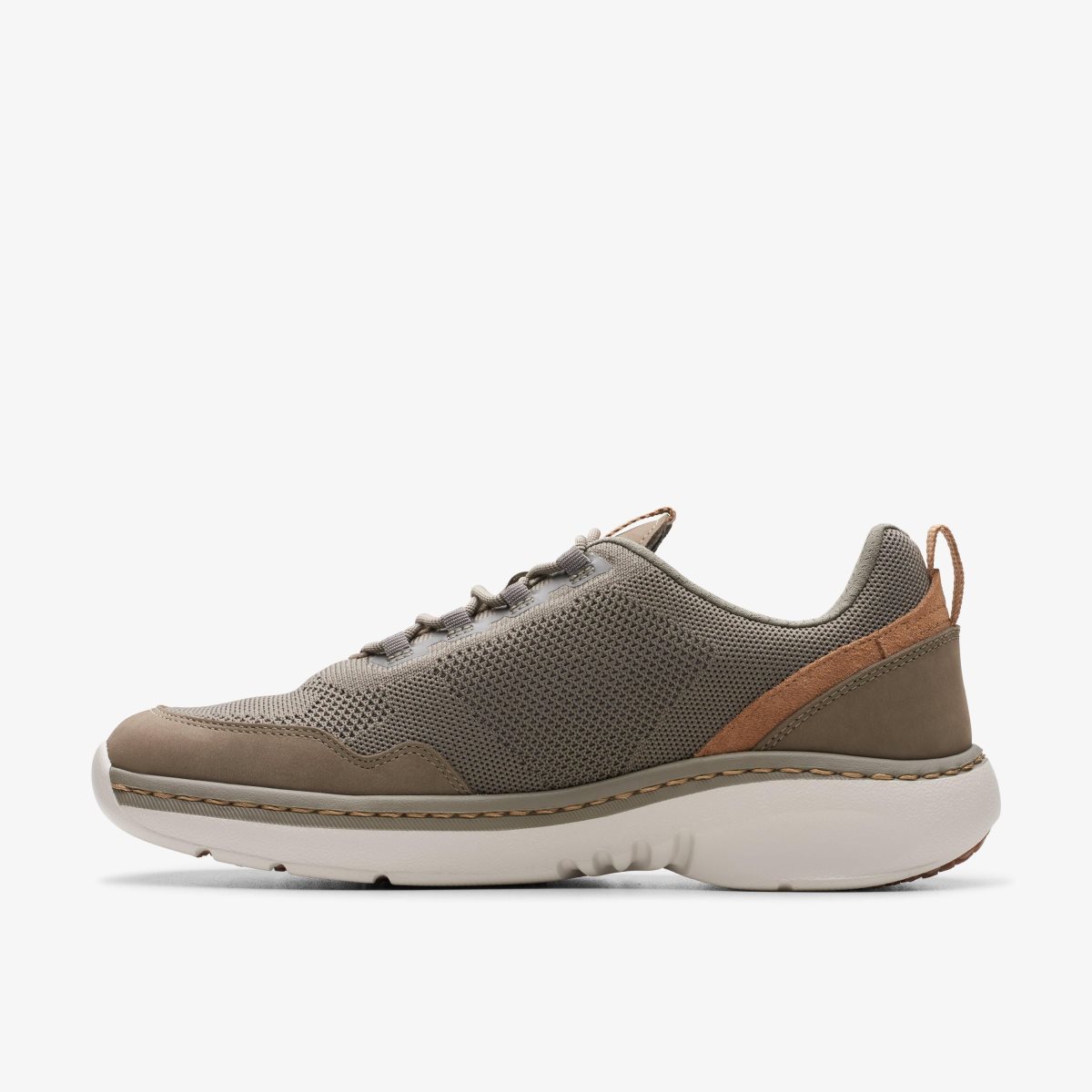 Clarks Pro Knit Stone Combination Grey | 7391HKPEW