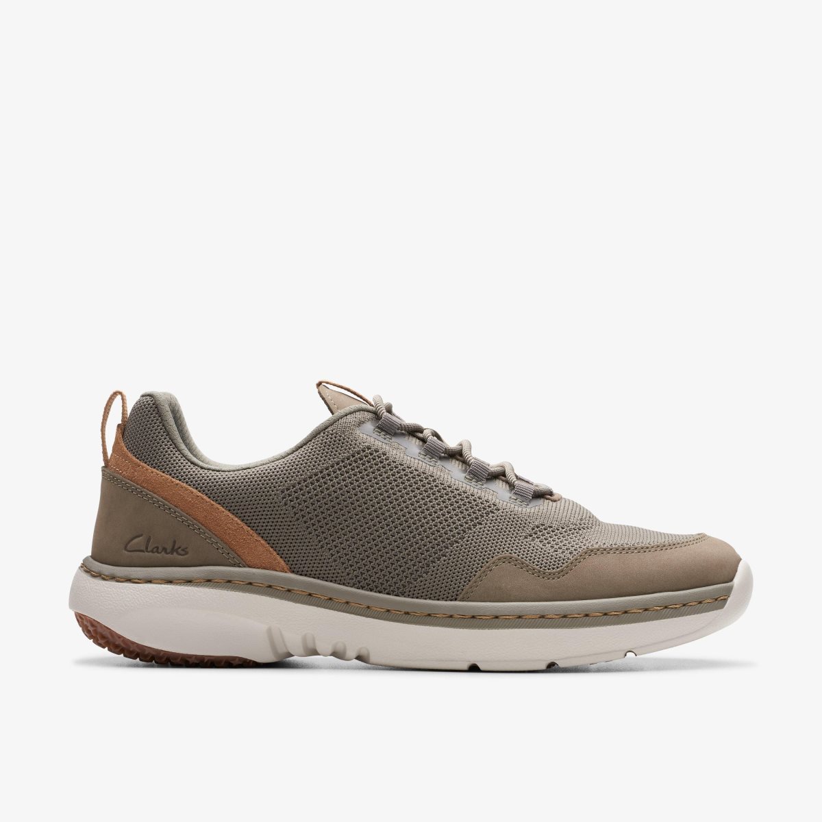 Clarks Pro Knit Stone Combination Grey | 7391HKPEW