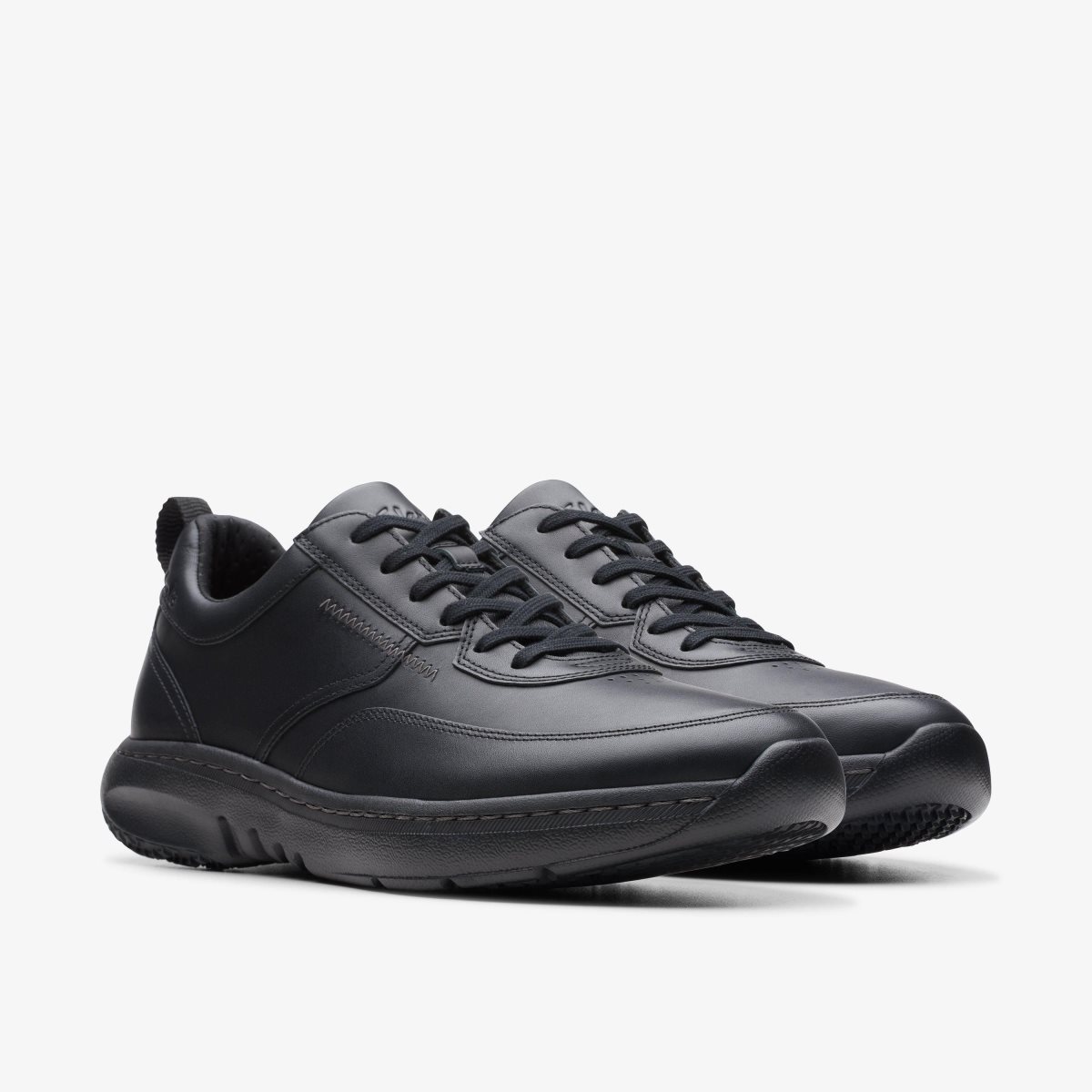 Clarks Pro Lace Black Leather Black | 6321YJDLK