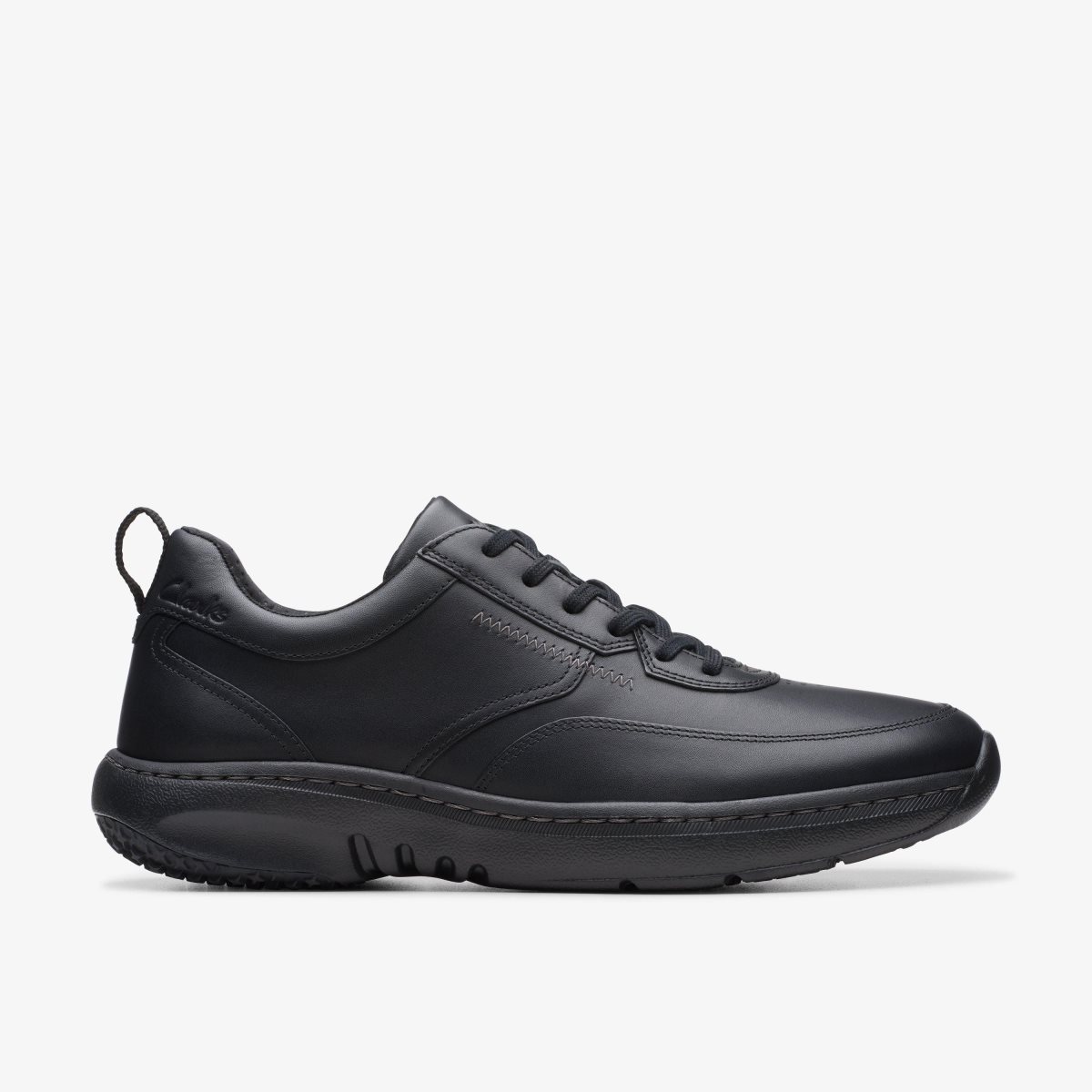 Clarks Pro Lace Black Leather Black | 6321YJDLK