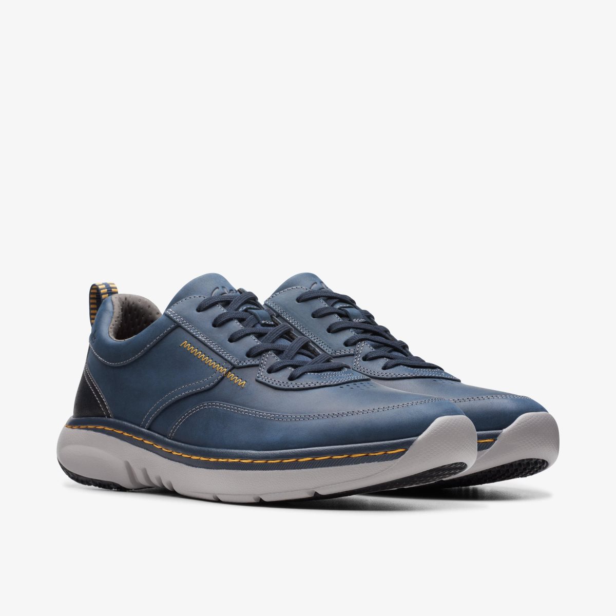 Clarks Pro Lace Navy Leather Navy | 3826WZVNT