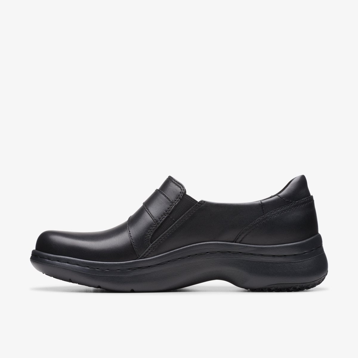 Clarks Pro Sky Black Leather Black | 3620BQYSV