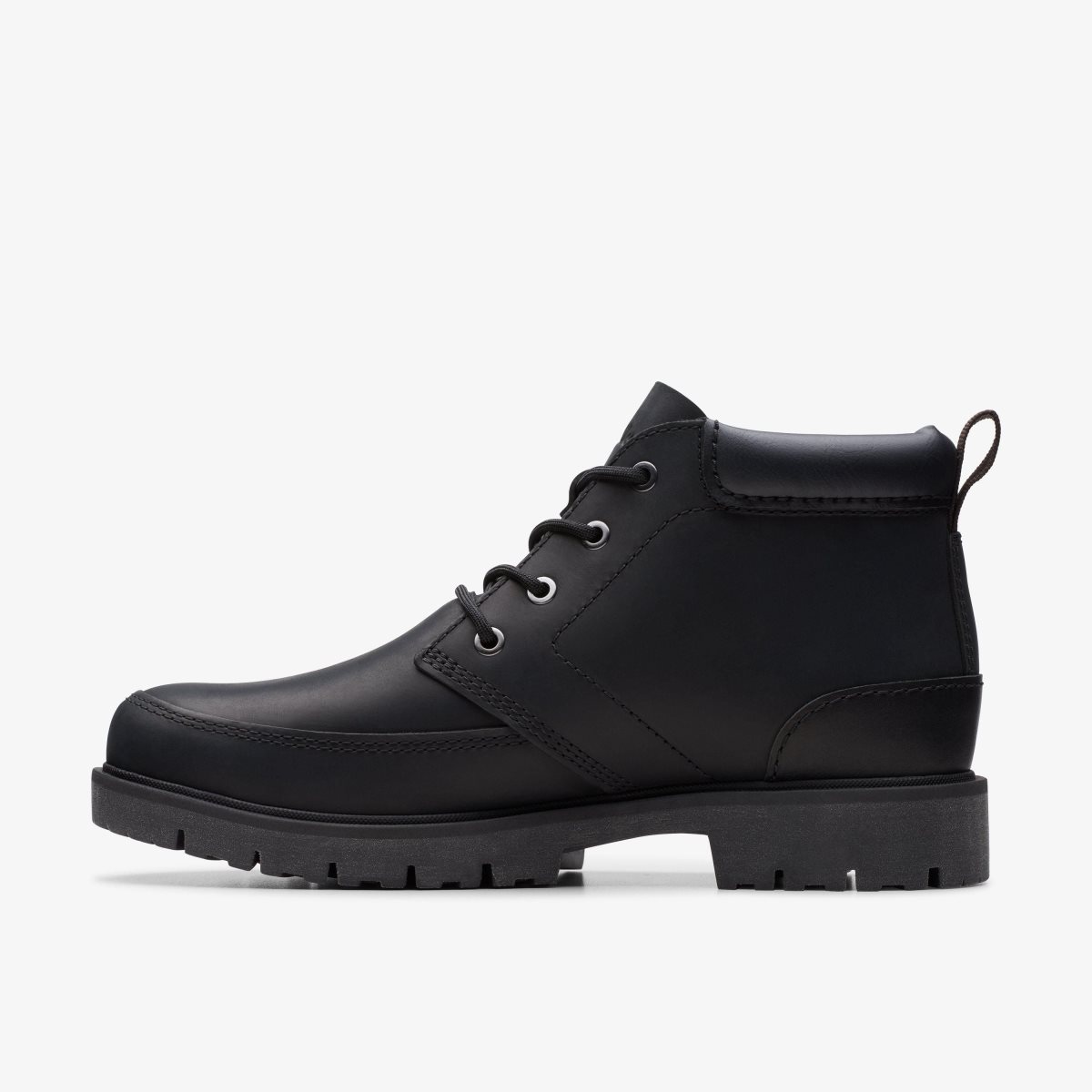 Clarks Rossdale Mid Black Leather Black | 7561QRLTX