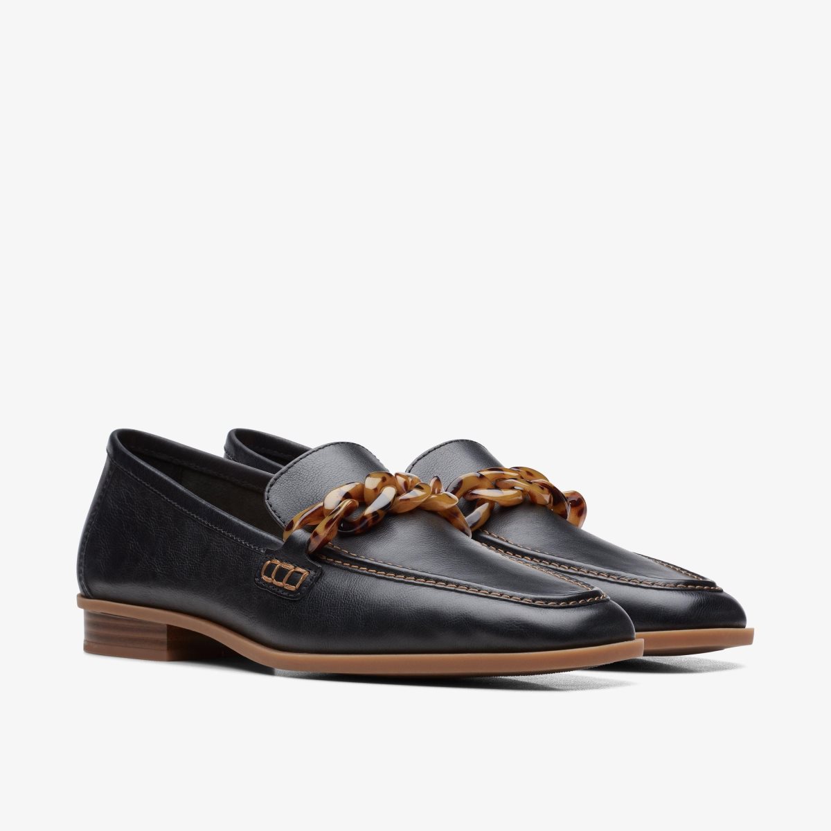 Clarks Sarafyna Iris Black Leather Black | 8365CQYNS