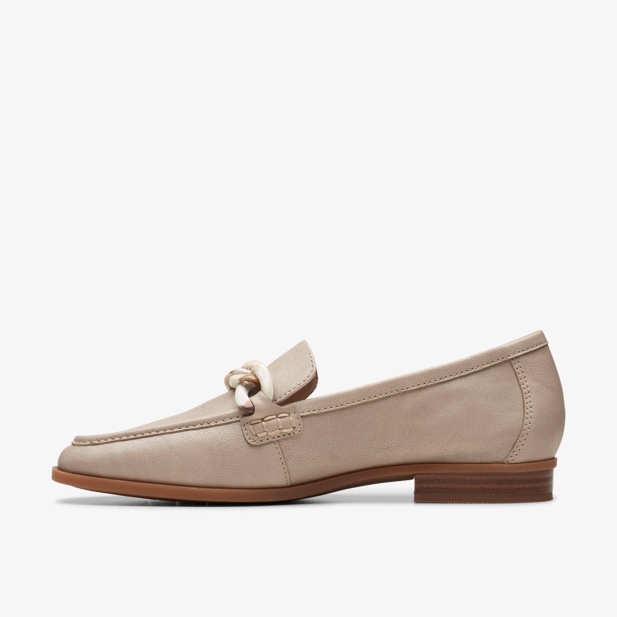 Clarks Sarafyna Iris Stone Leather Grey | 6180GOUWX