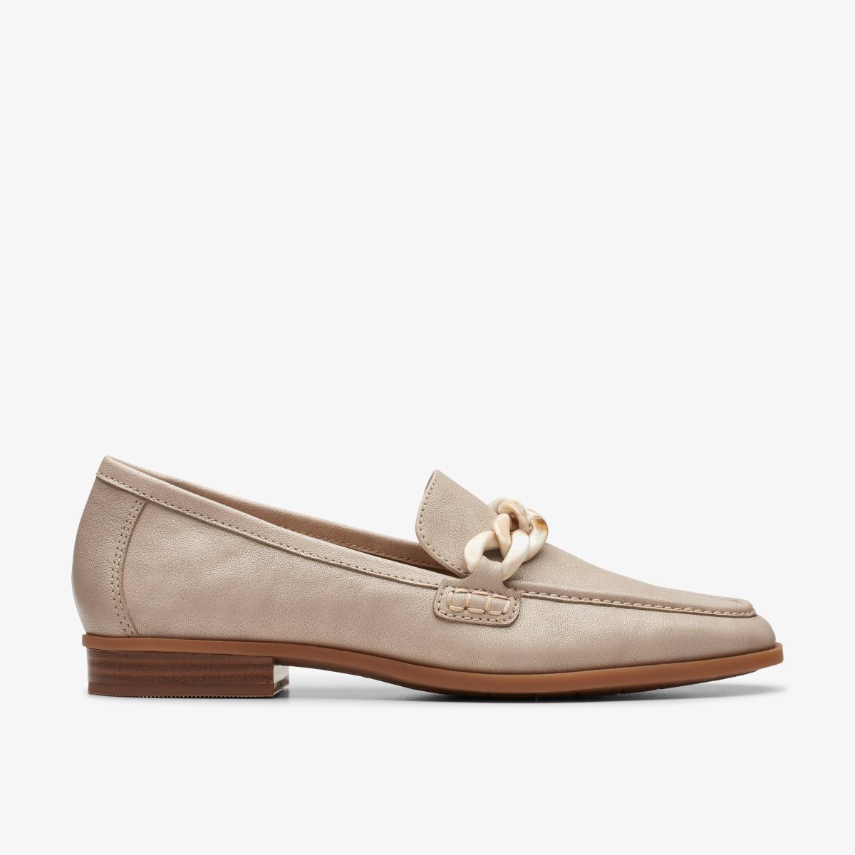 Clarks Sarafyna Iris Stone Leather Grey | 6180GOUWX