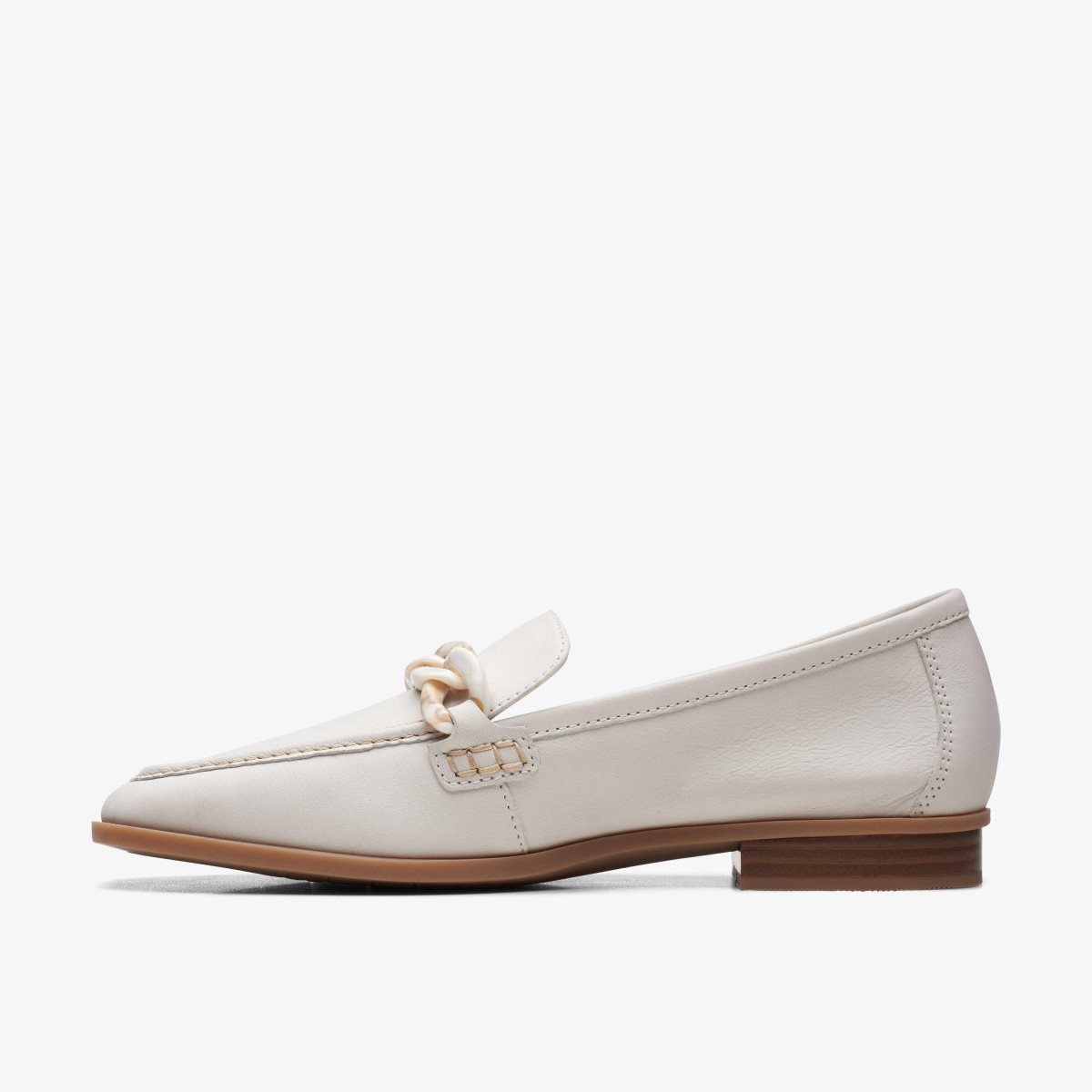 Clarks Sarafyna Iris White Leather White | 0796OUTEB