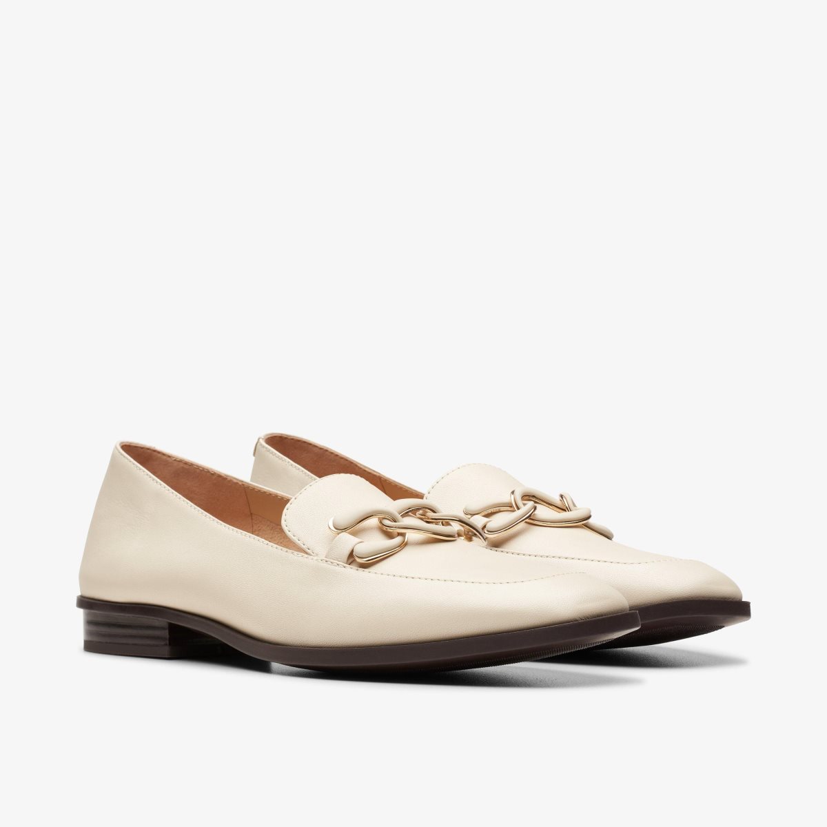 Clarks Sarafyna Rae Ivory Leather White | 1240HXZDU