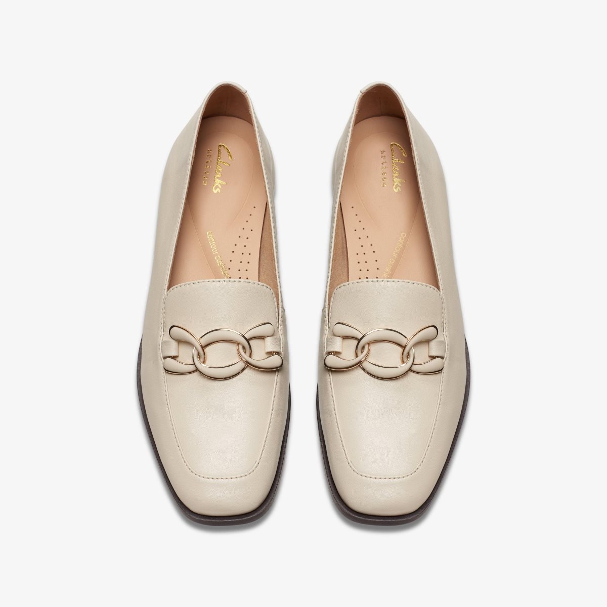 Clarks Sarafyna Rae Ivory Leather White | 1240HXZDU