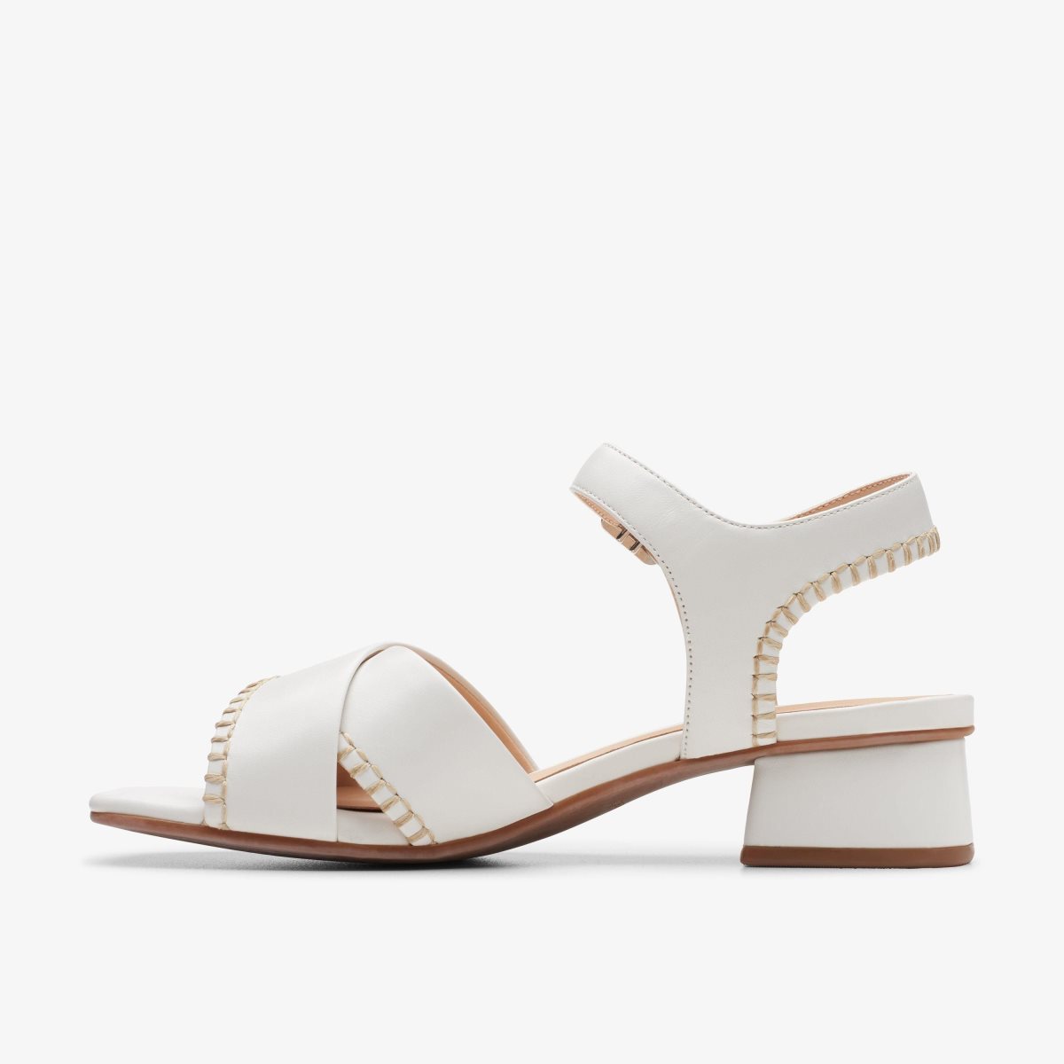 Clarks Serina 35 Cross Off White Leather White | 3185EQTBA