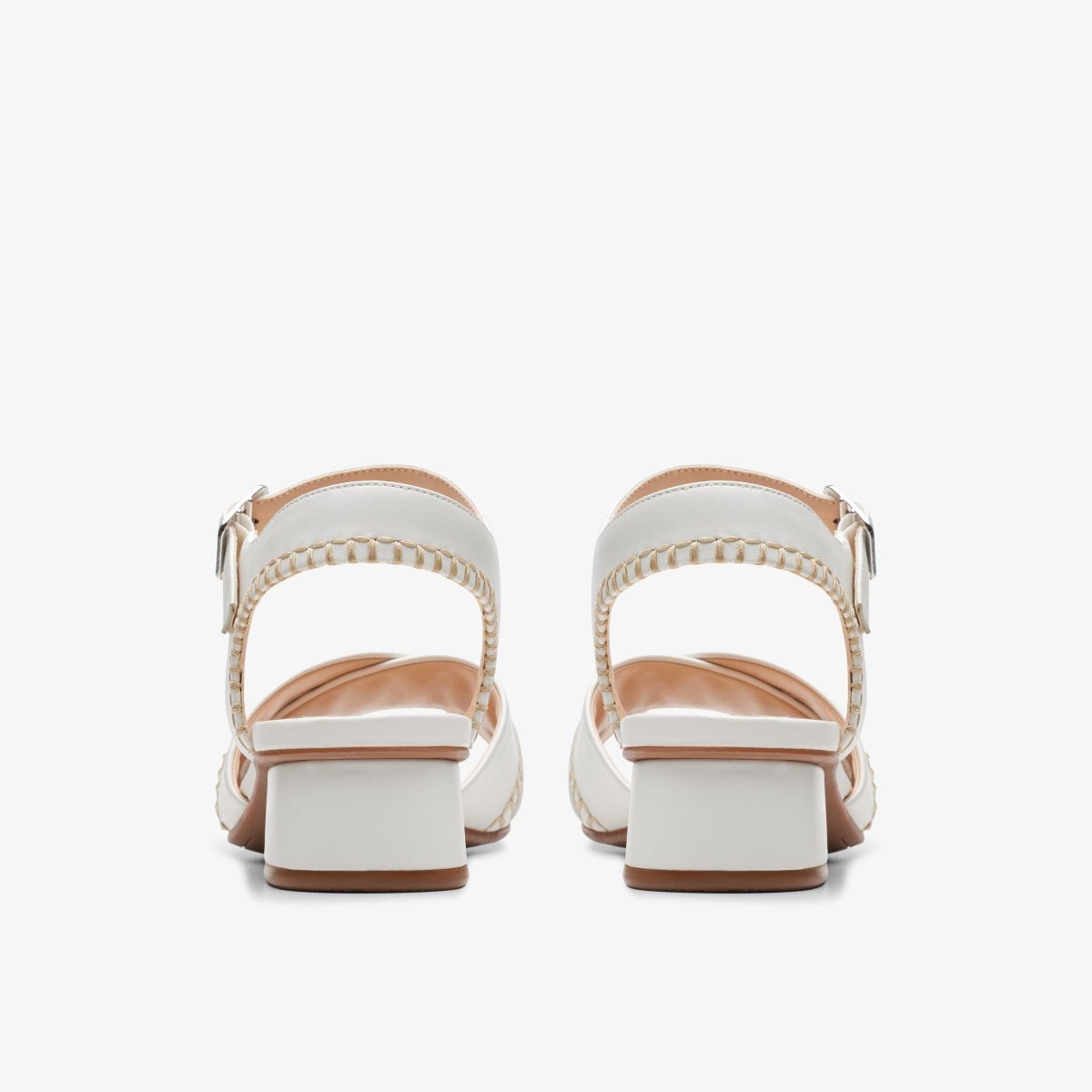 Clarks Serina 35 Cross Off White Leather White | 3185EQTBA