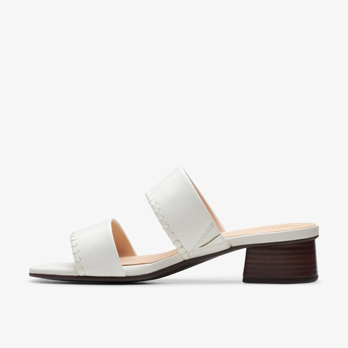 Clarks Serina 35 Mule Off White Leather White | 5136PWZSK