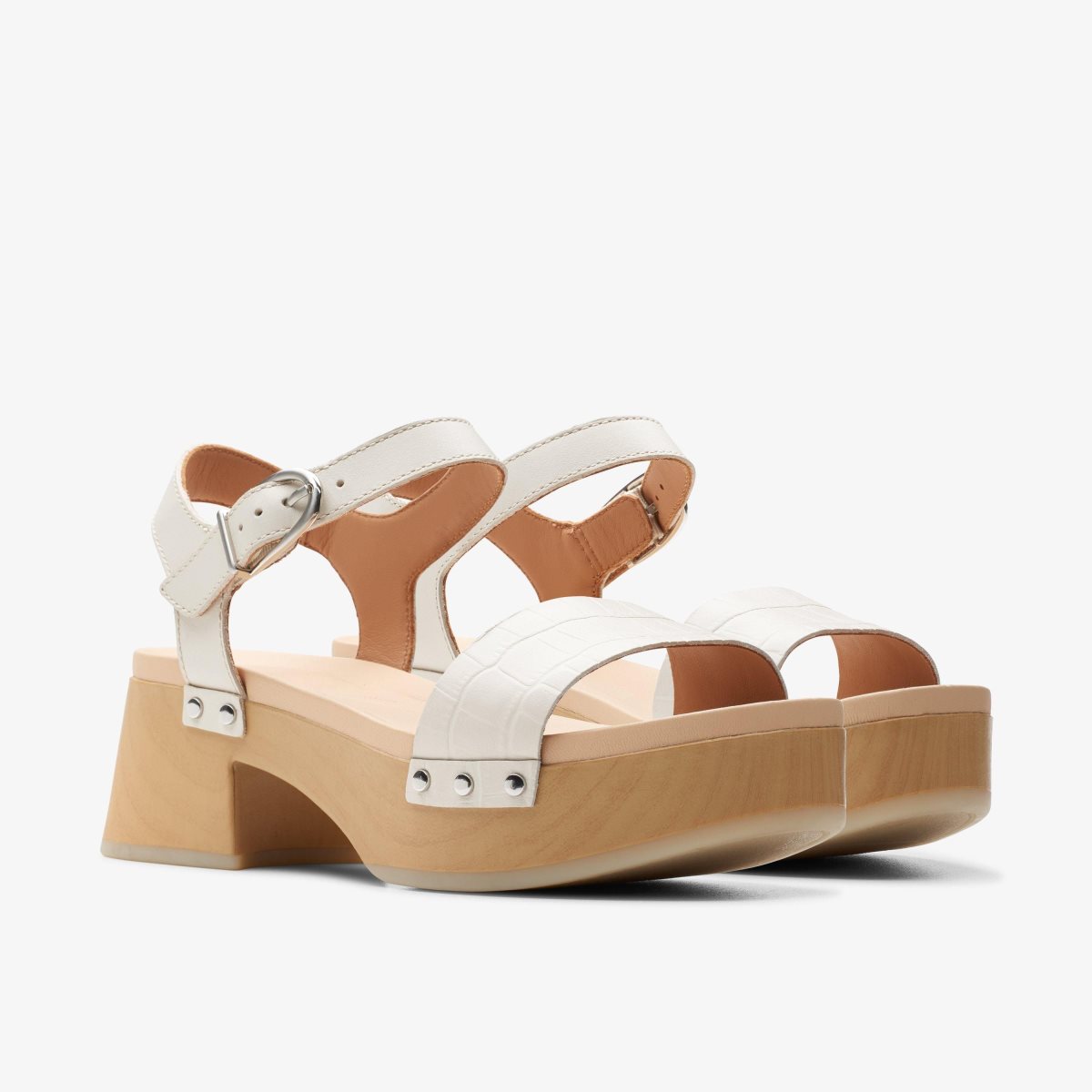 Clarks Sivanne Bay Ivory Interest White | 0829JTARP