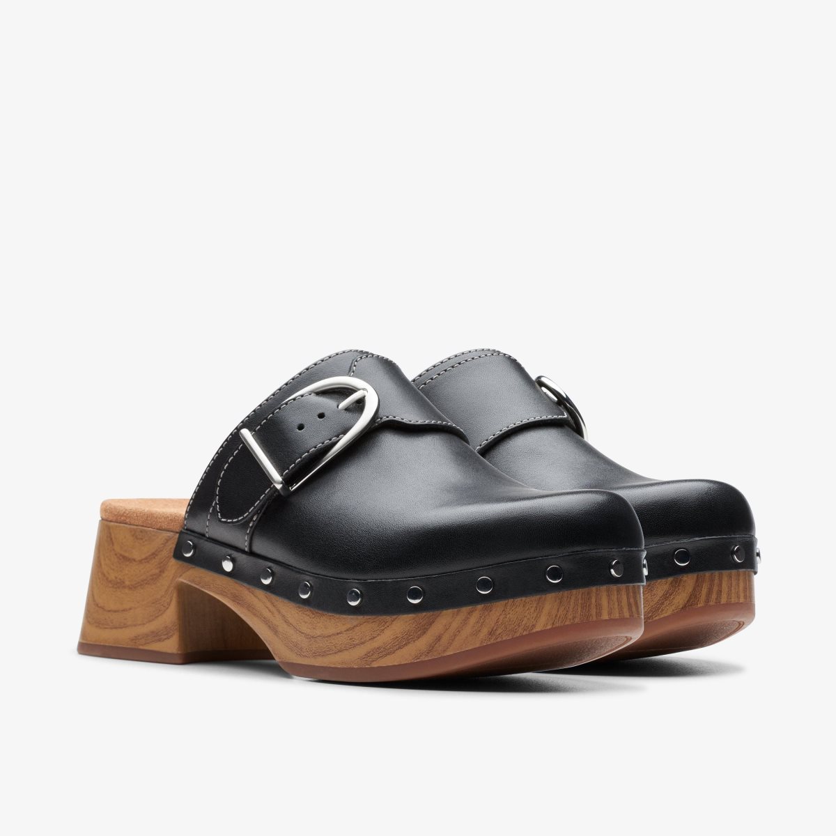 Clarks Sivanne Sun Black Leather Black | 7068XBQFN