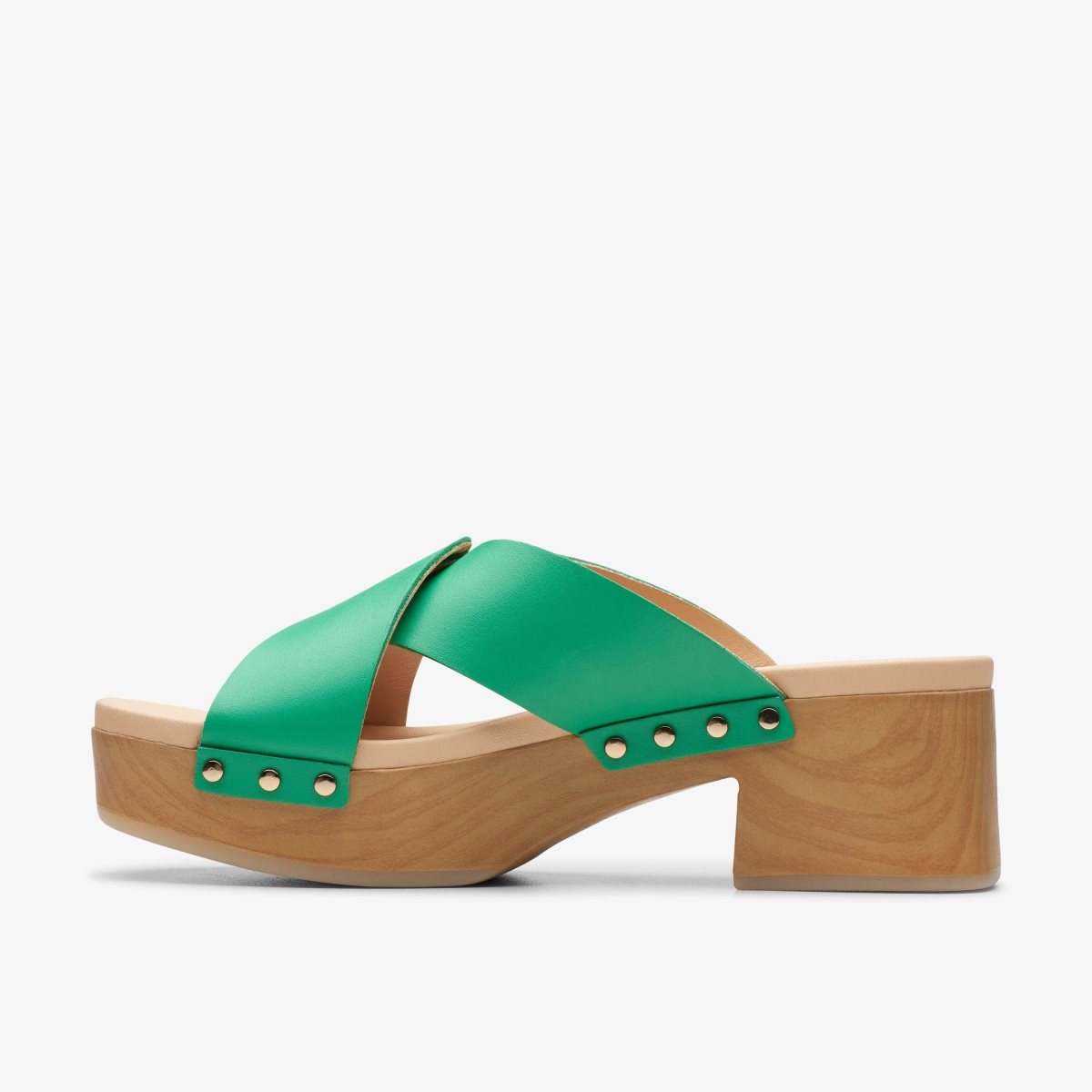 Clarks Sivanne Walk Green Leather Green | 6238UAPQD