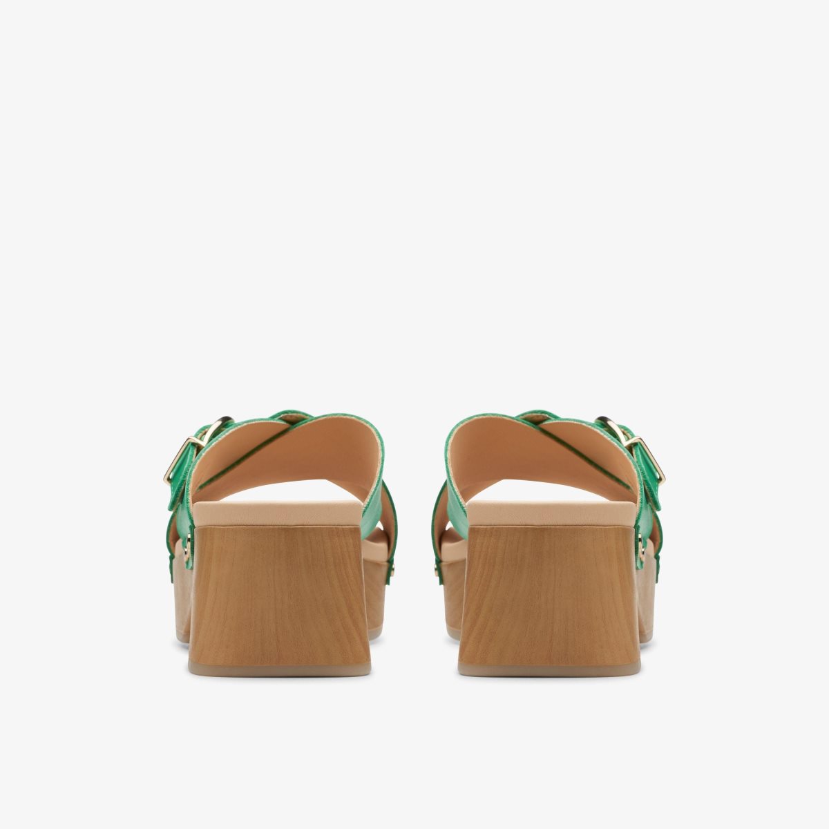 Clarks Sivanne Walk Green Leather Green | 6238UAPQD