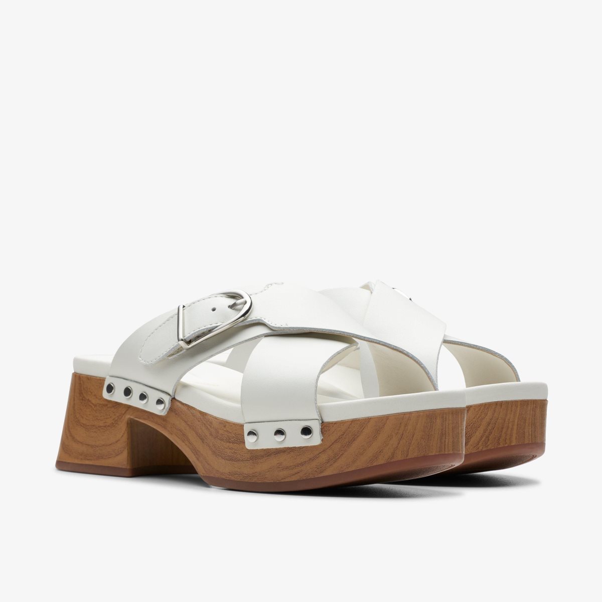 Clarks Sivanne Walk Off White Leather White | 9172LTMXY