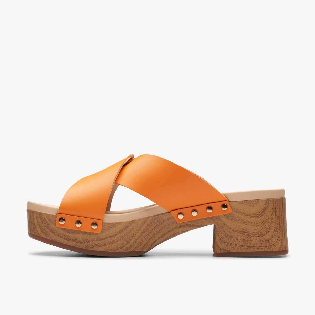 Clarks Sivanne Walk Orange Leather Orange | 9023XJNHV