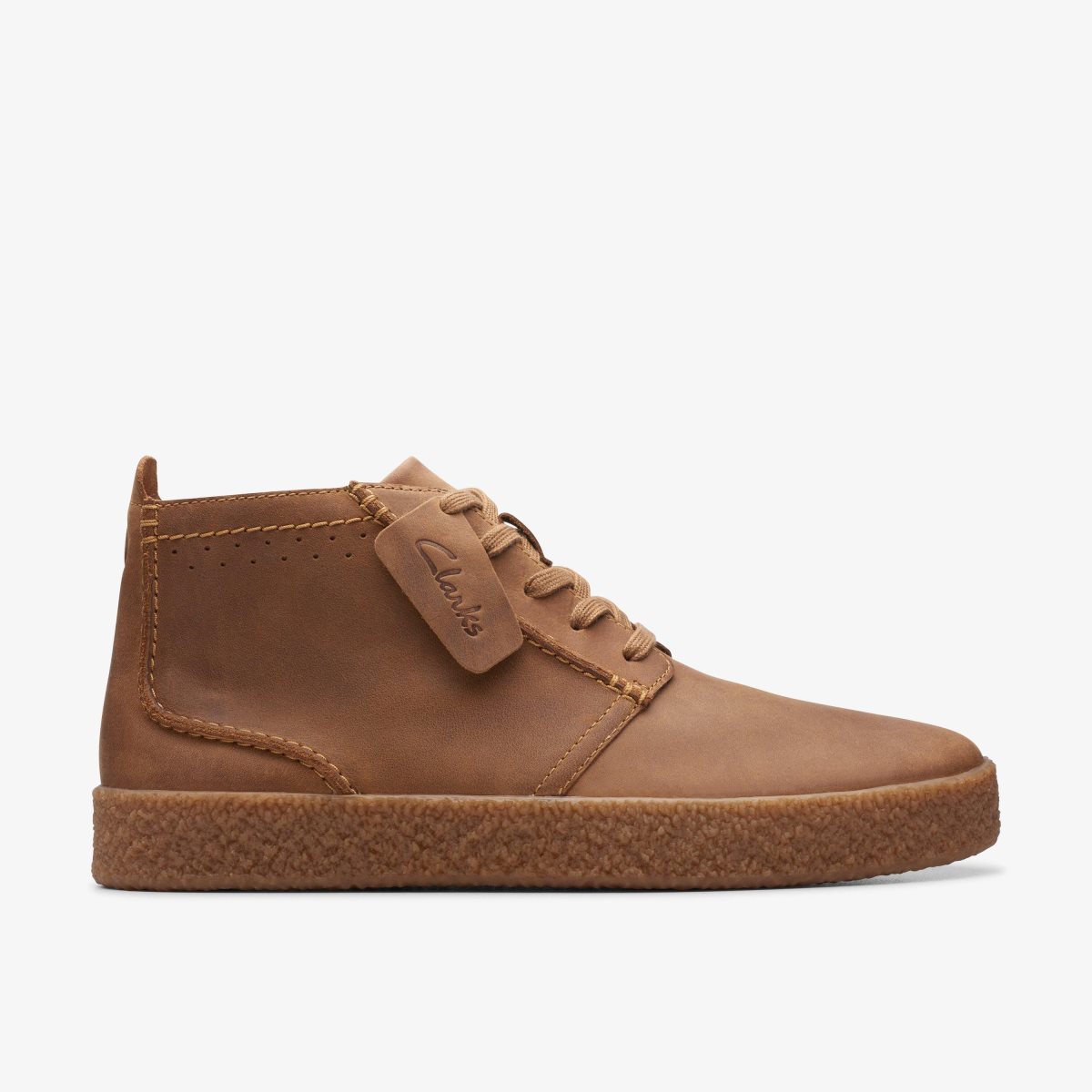 Clarks Streethill Mid Dark Tan Leather Dark Brown | 3490FYMBD