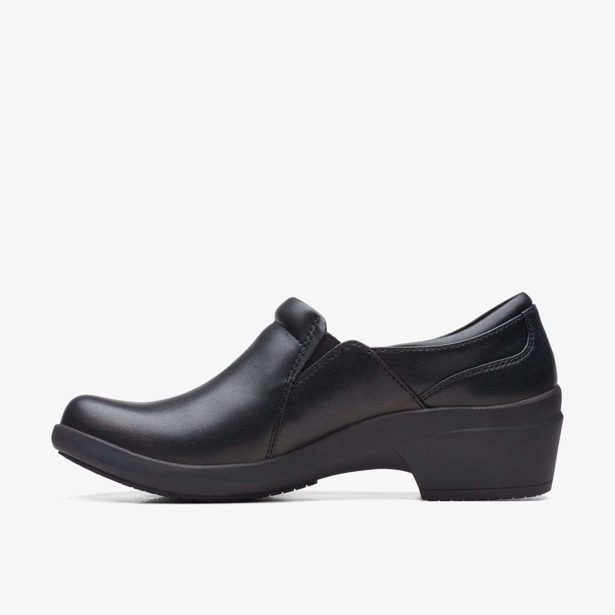 Clarks Talene Pace Black Leather Black | 0869YNUPH