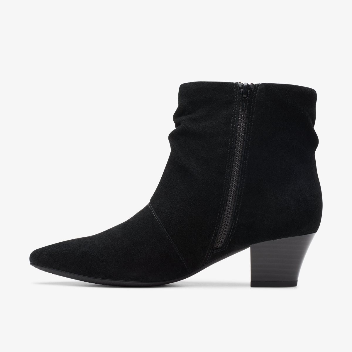 Clarks Teresa Skip Black Suede Black | 6321MYCSO