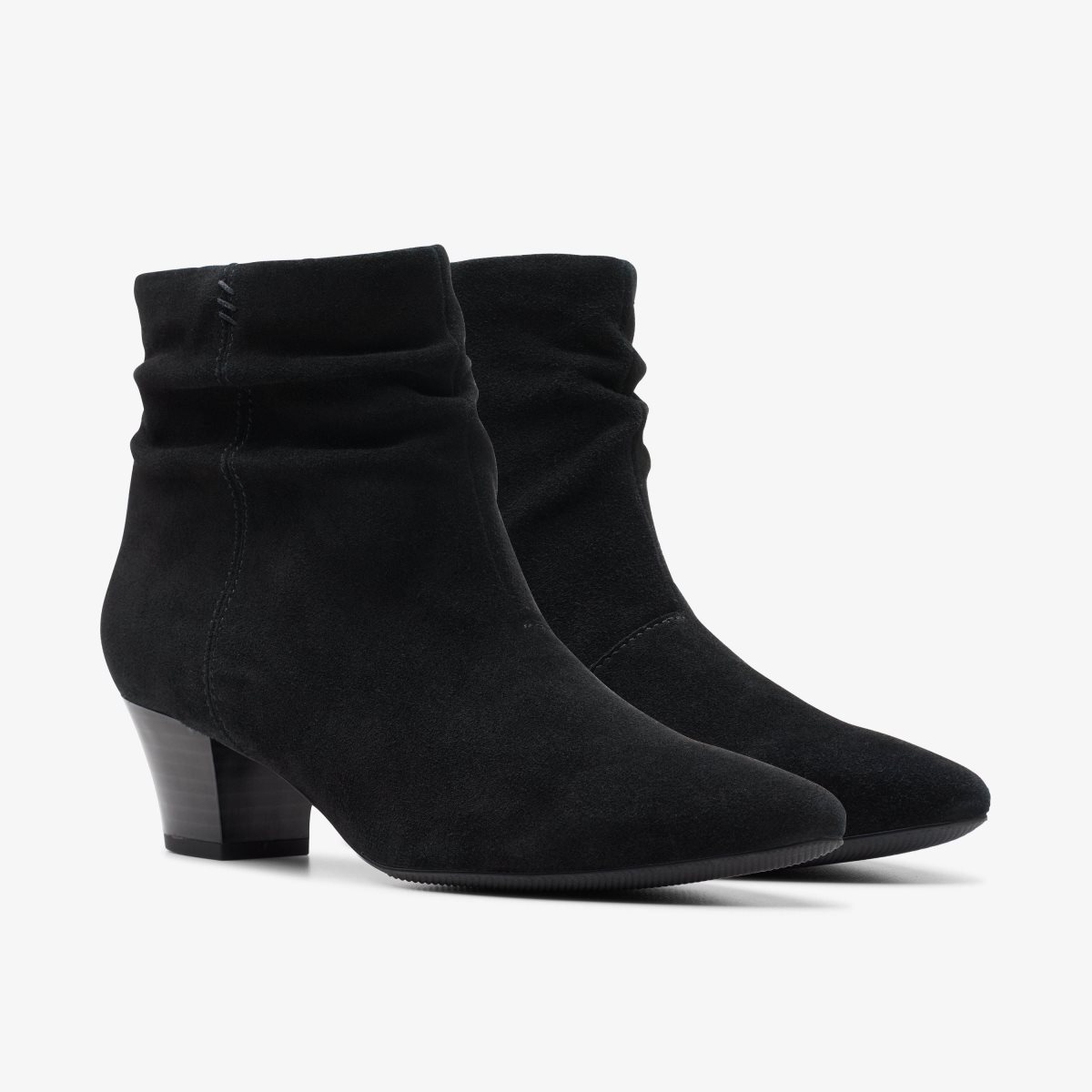 Clarks Teresa Skip Black Suede Black | 6321MYCSO