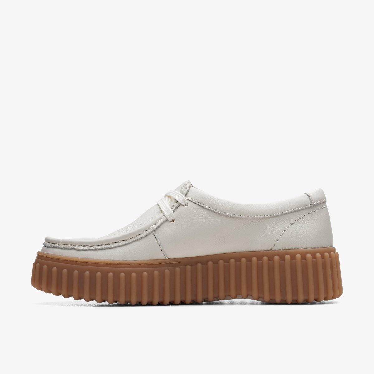 Clarks Torhill Bee Off White Leather White | 4375BVZQP