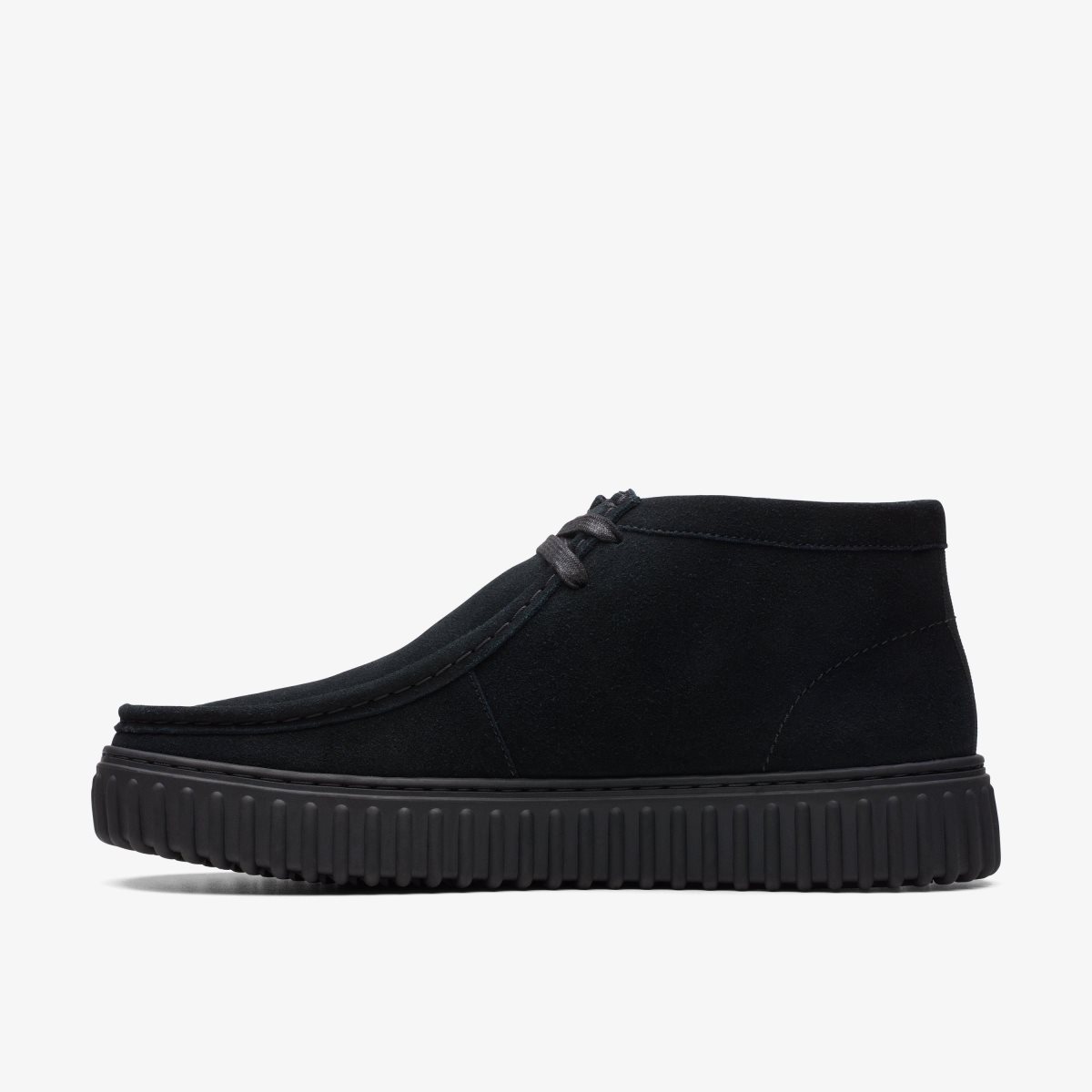 Clarks Torhill Hi Black Suede Black | 5036XZCQB