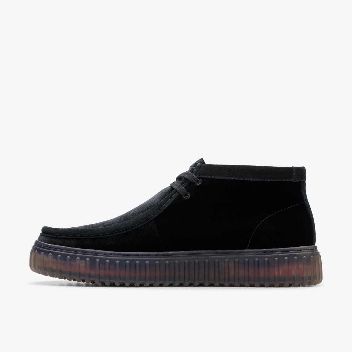 Clarks Torhill Hi Black Velvet Black | 1263JBVXZ