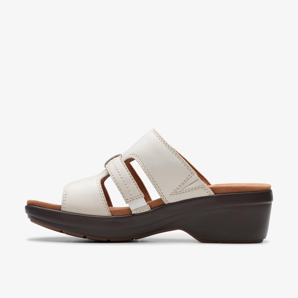 Clarks Tuleah Jane Off White Leather White | 4068VSQJY