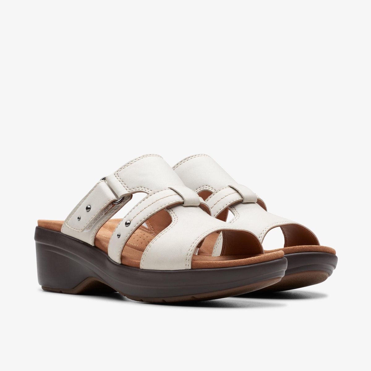 Clarks Tuleah Jane Off White Leather White | 4068VSQJY