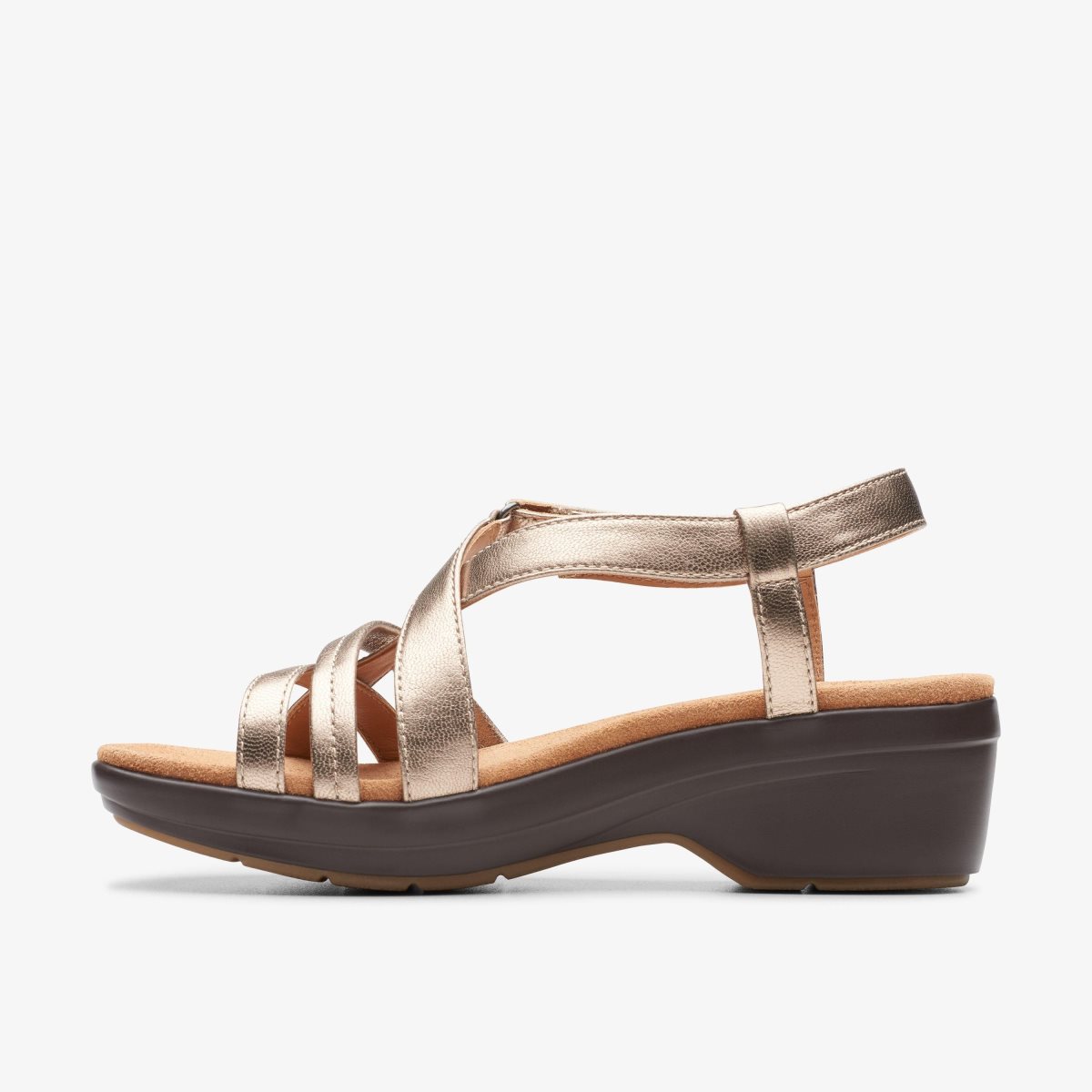 Clarks Tuleah May Metallic Leather Metal | 1352GWCPB