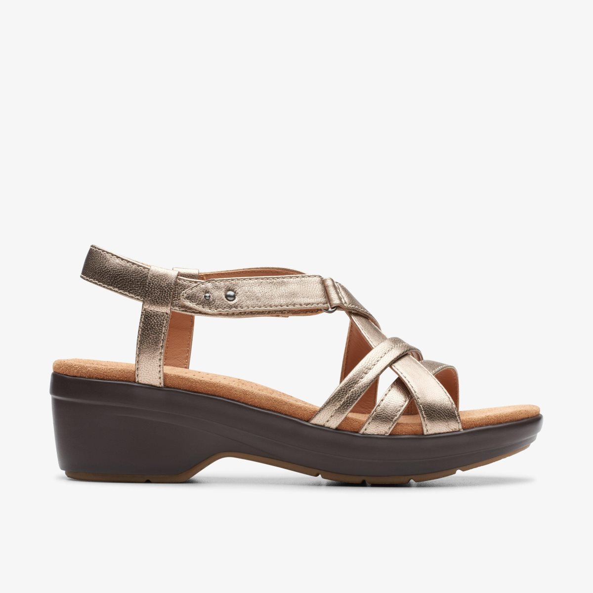 Clarks Tuleah May Metallic Leather Metal | 1352GWCPB