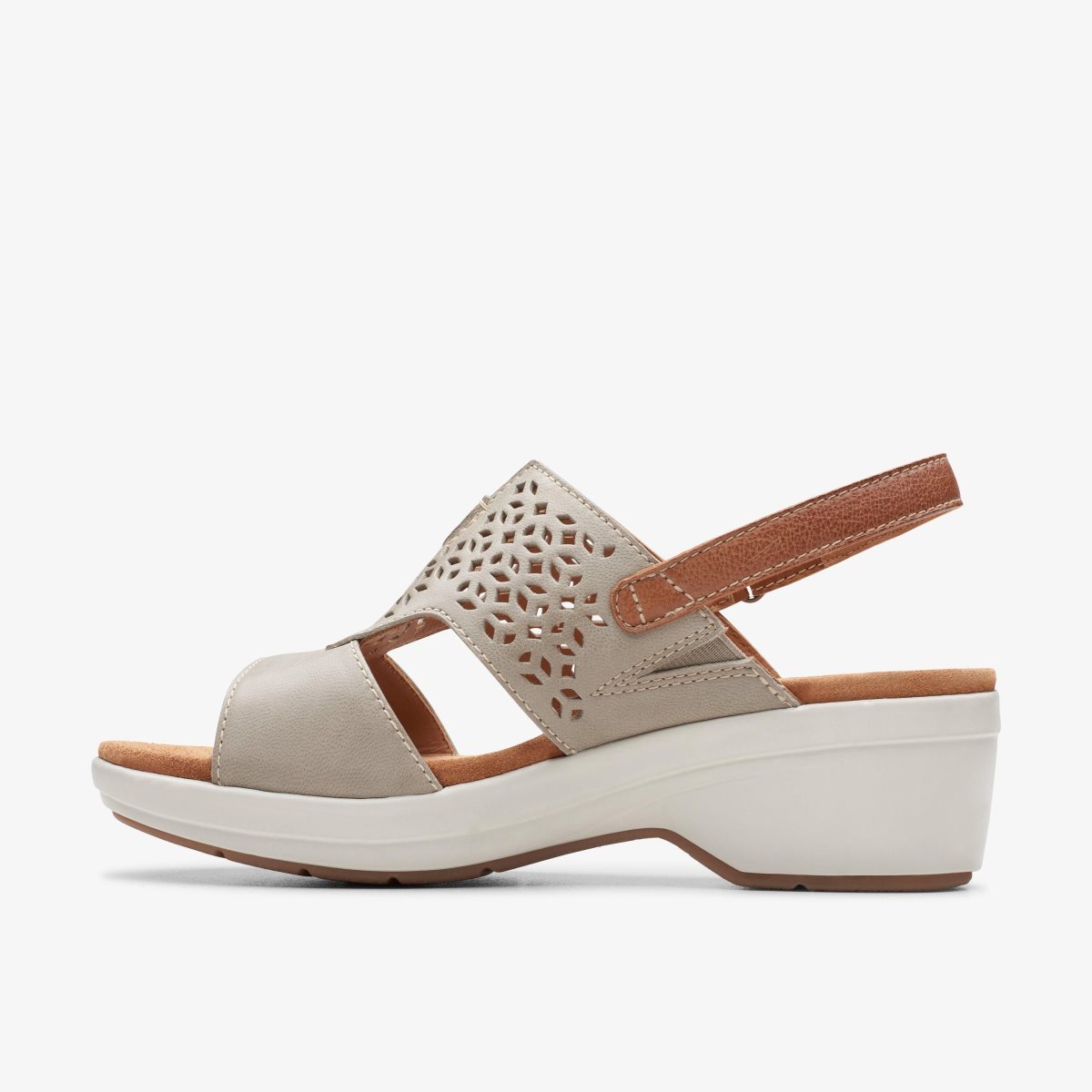 Clarks Tuleah Sun Stone Leather Grey | 8526FCIBR