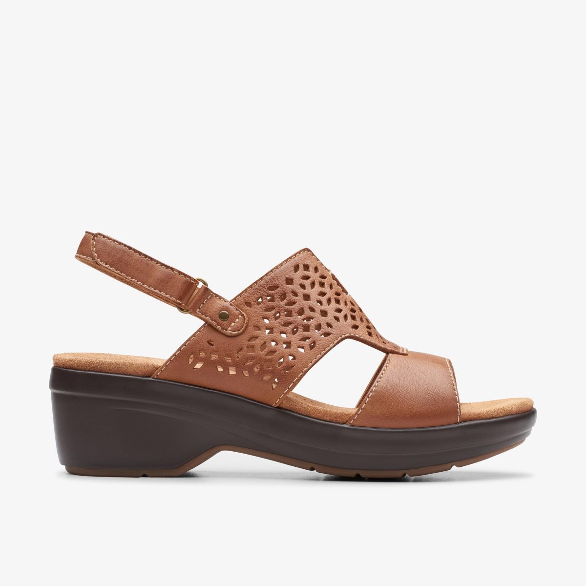 Clarks Tuleah Sun Tan Leather Brown | 6831TEPXO