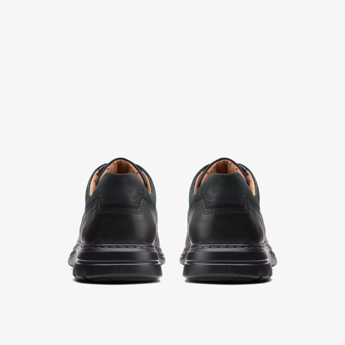 Clarks Un Brawley Lace Black Leather Black | 0756SVMXR