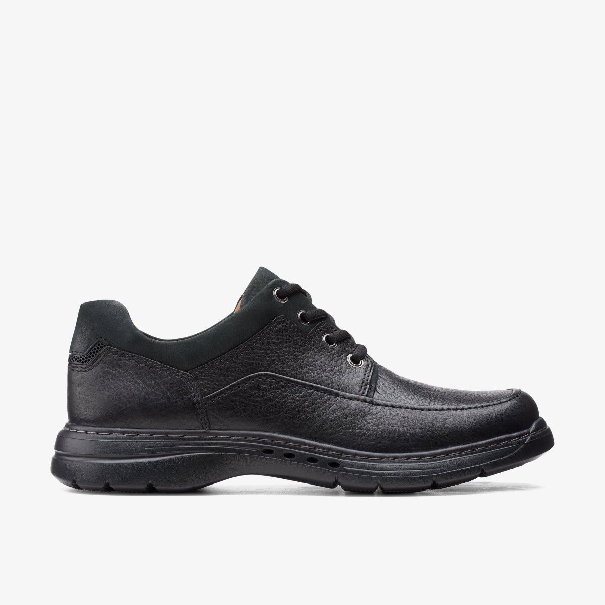 Clarks Un Brawley Lace Black Leather Black | 0756SVMXR