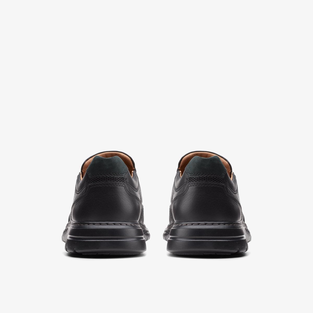 Clarks Un Brawley Step Black Leather Black | 4536QLTUC