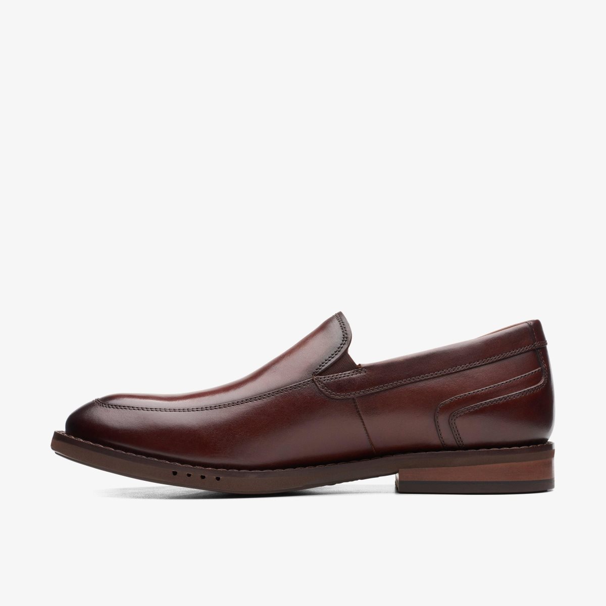 Clarks Un Hugh Step Brown Leather Brown | 0246JTEWZ