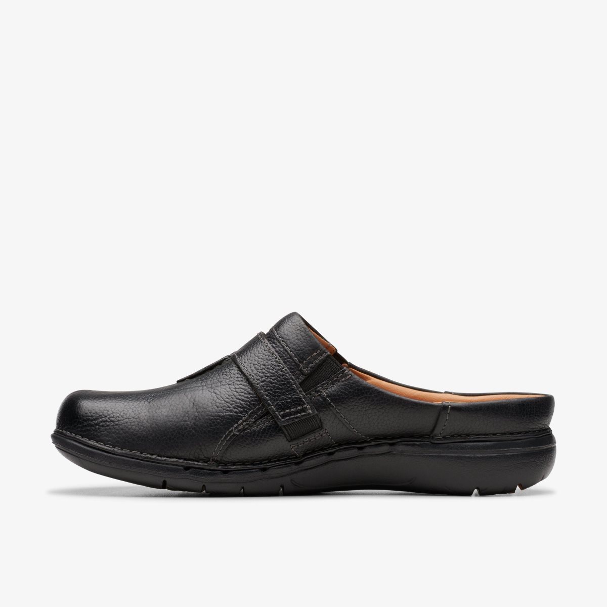 Clarks Un Loop Ease Black Leather Black | 2164FLJHN