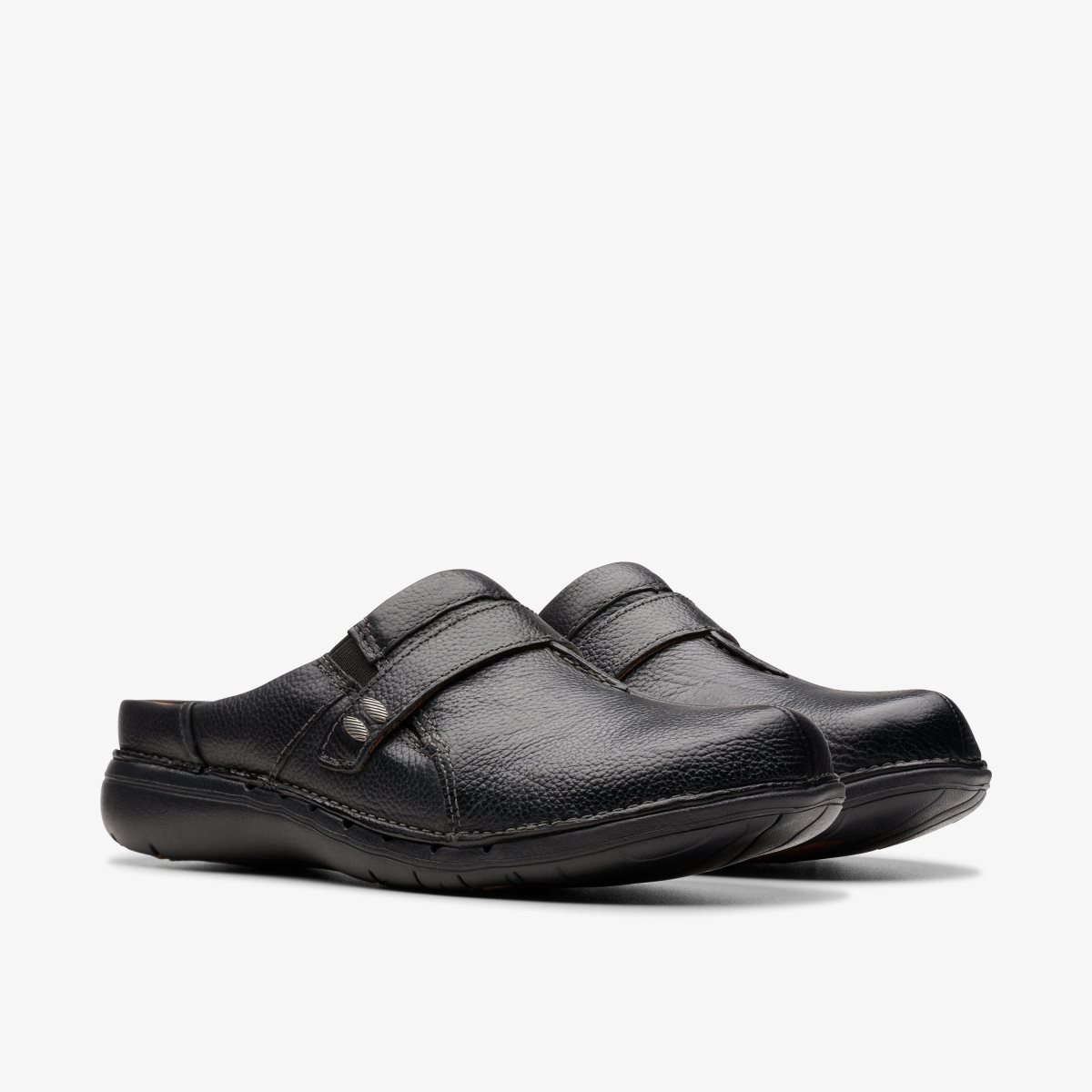 Clarks Un Loop Ease Black Leather Black | 2164FLJHN