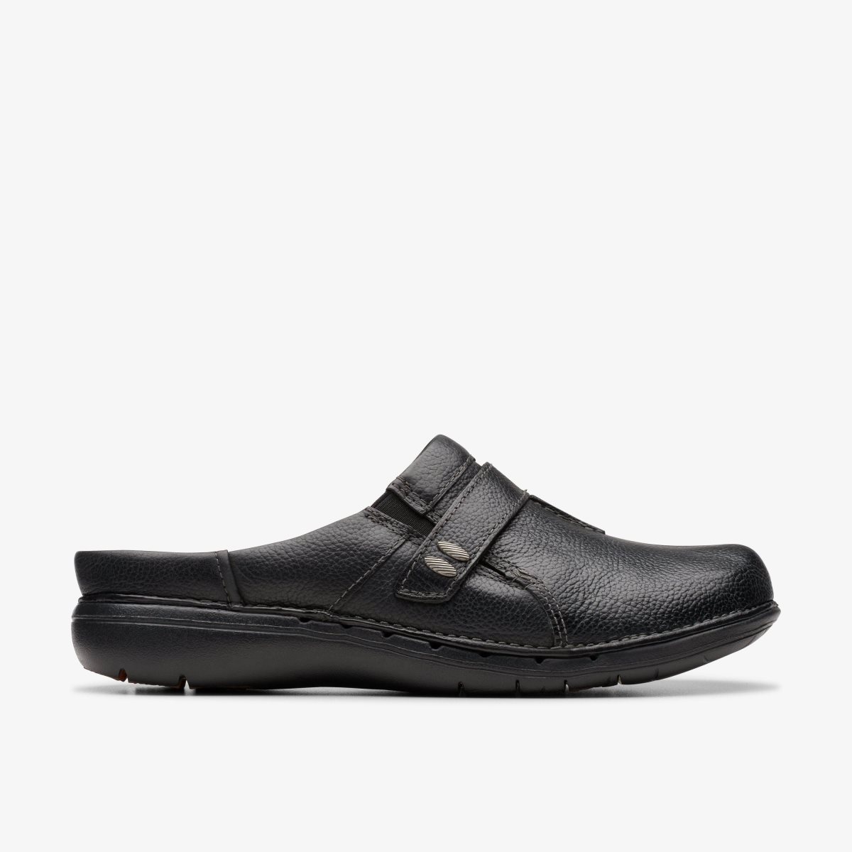 Clarks Un Loop Ease Black Leather Black | 2164FLJHN