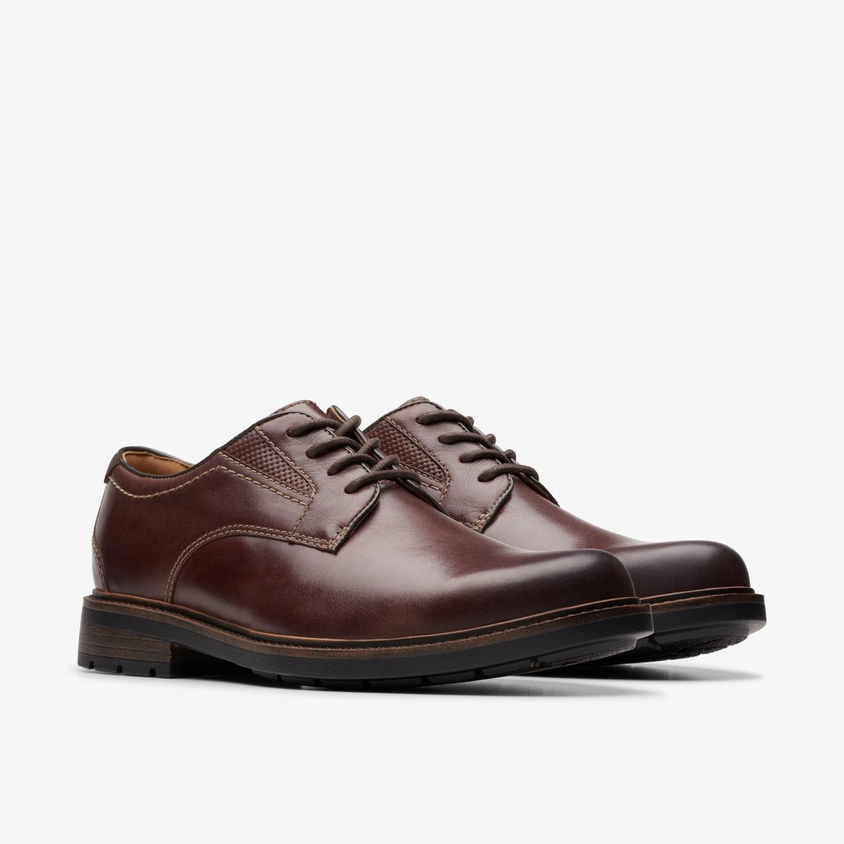 Clarks Un Shire Low Brown Leather Brown | 1657ILFBH