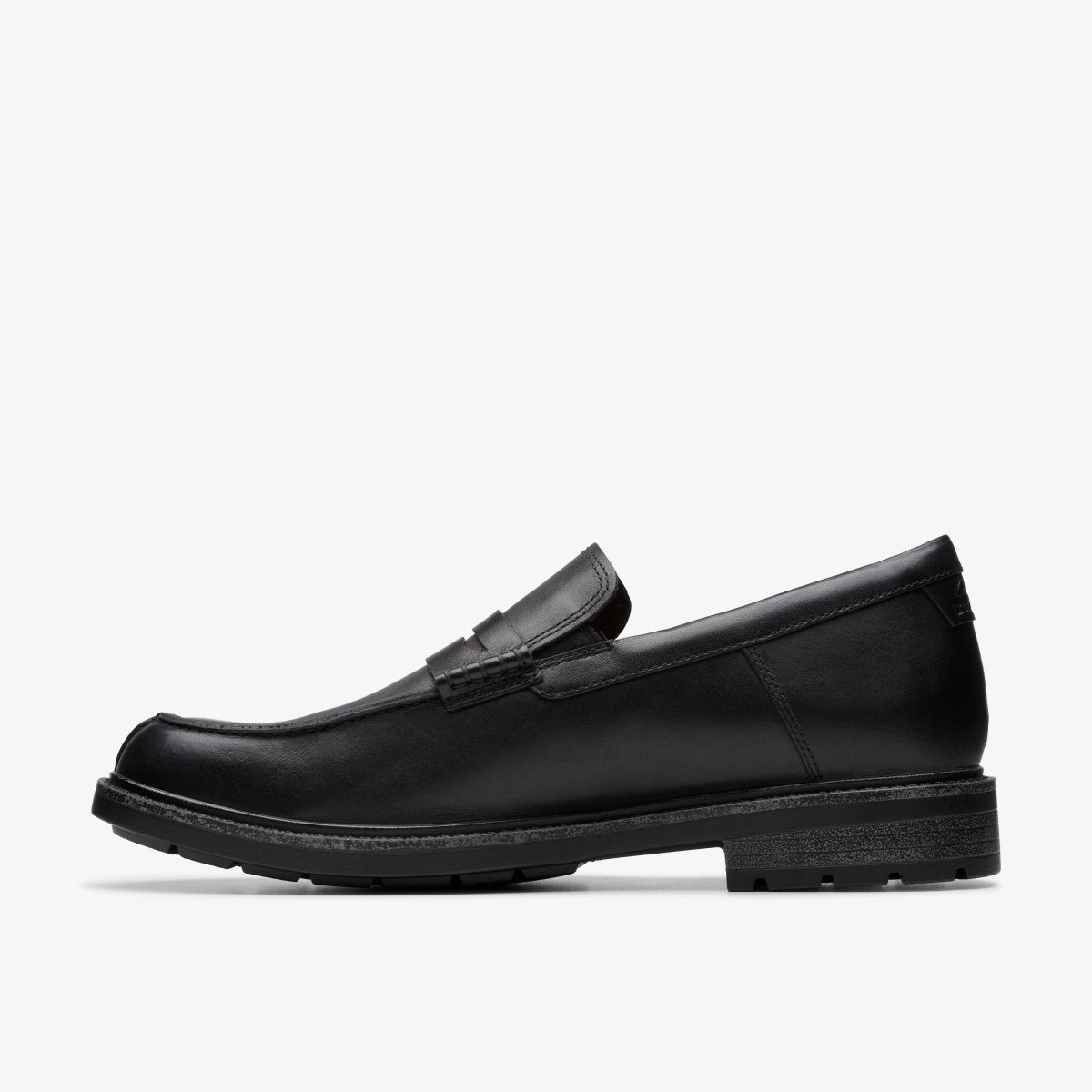 Clarks Un Shire Step Black Leather Black | 4170DIFWE