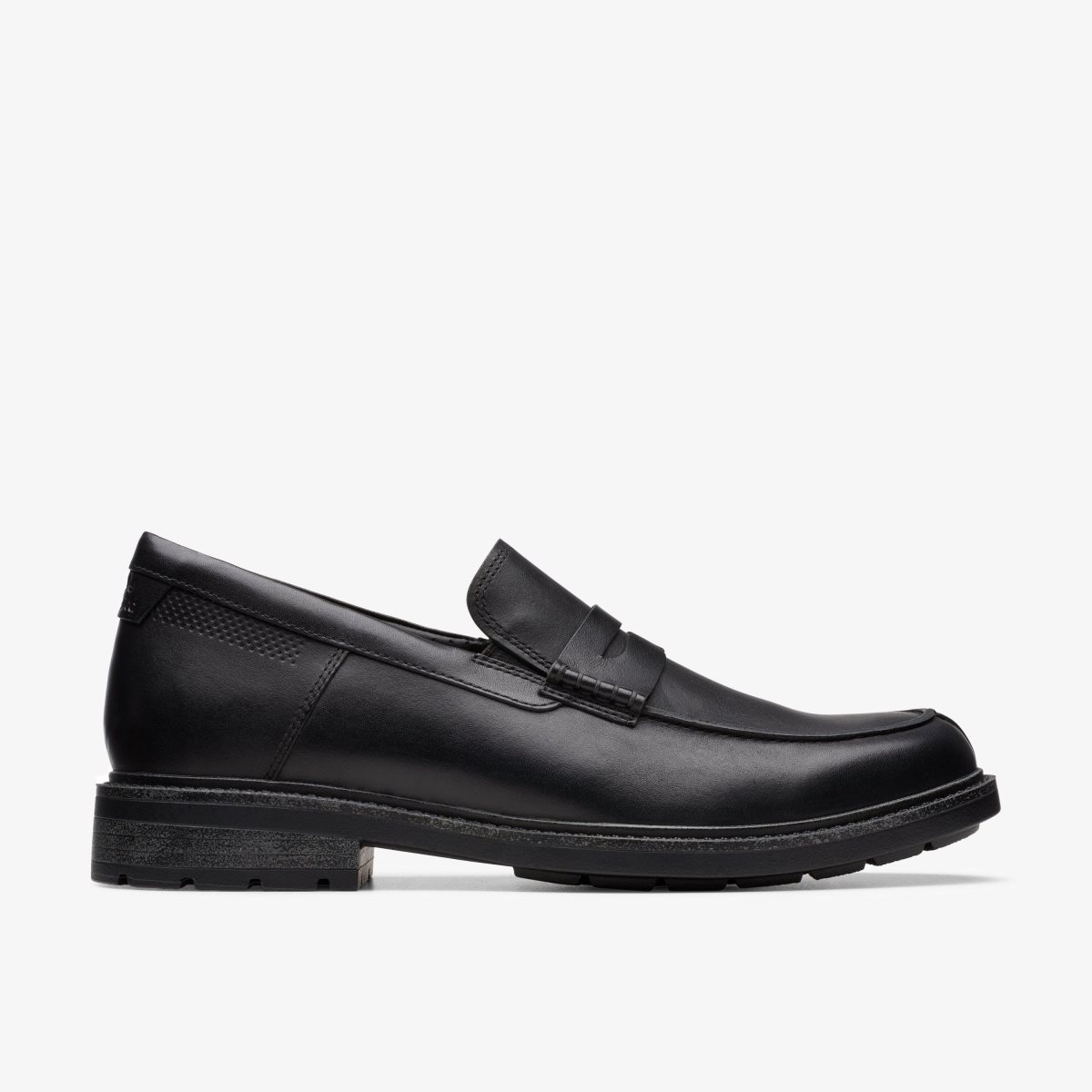 Clarks Un Shire Step Black Leather Black | 4170DIFWE